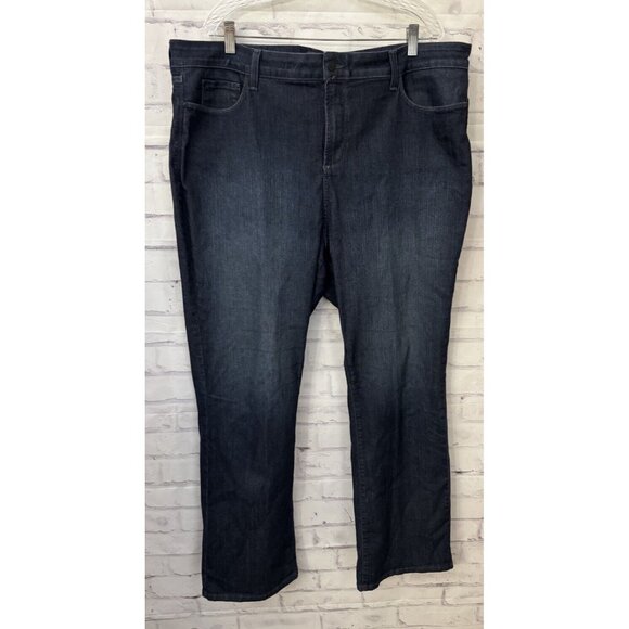 NYDJ Barbara Bootcut Blue Jeans Burbank Wash 22W Stretch Slimming - Picture 1 of 10